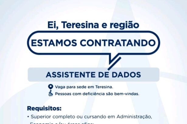 Vaga para Assistente de Dados