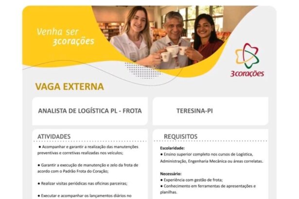 Vaga para Analista de Logística