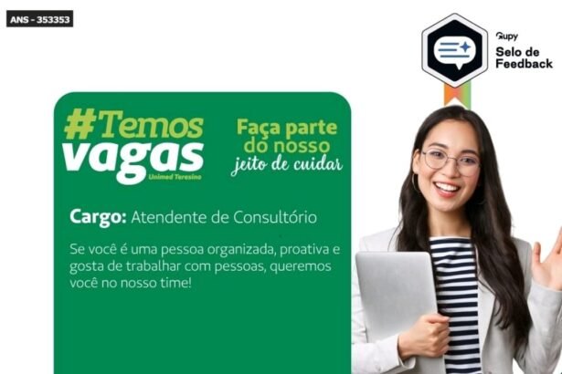 Vaga para Atendente de Consultório