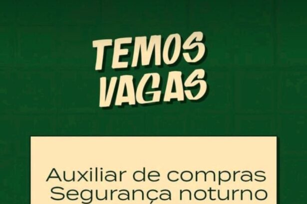 Auxiliar de Compras, Segurança Noturno e Garçom