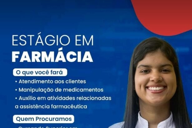 Vaga de estágio para Farmácia