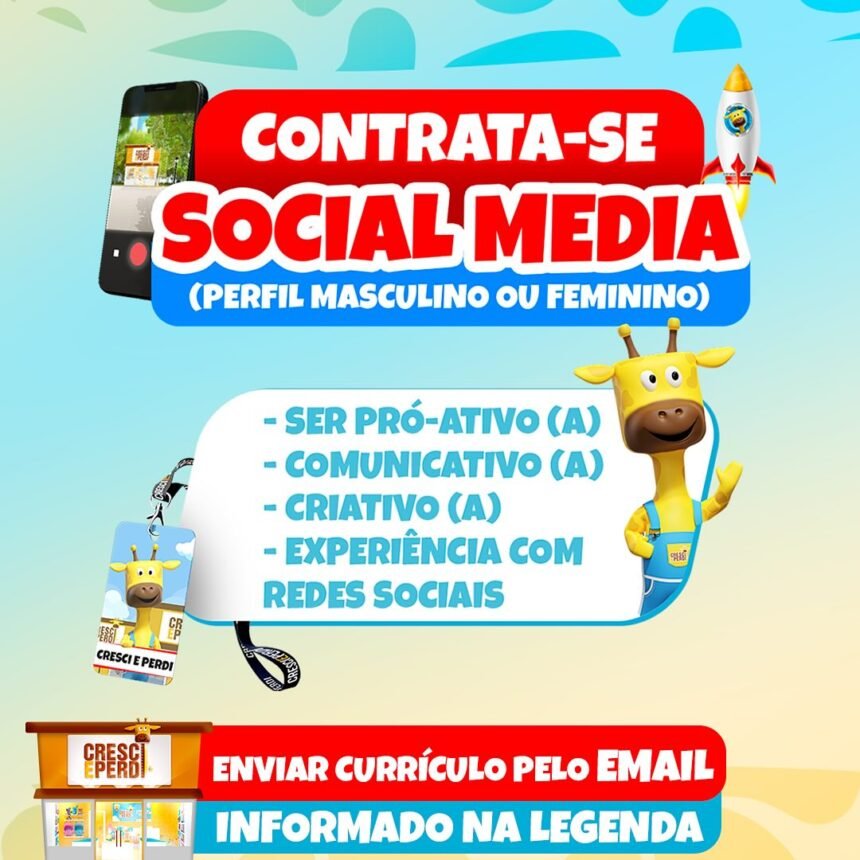 Vaga para Social Media
