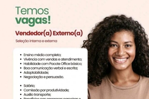 Vaga para Vendedor(a) Externo