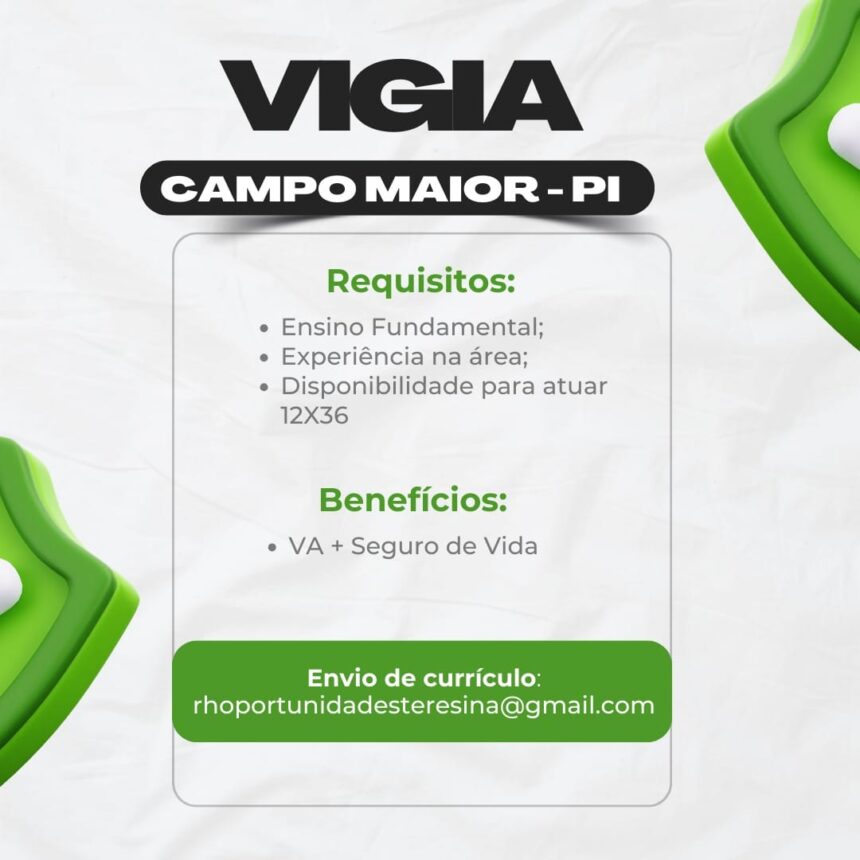 Vaga para Vigia