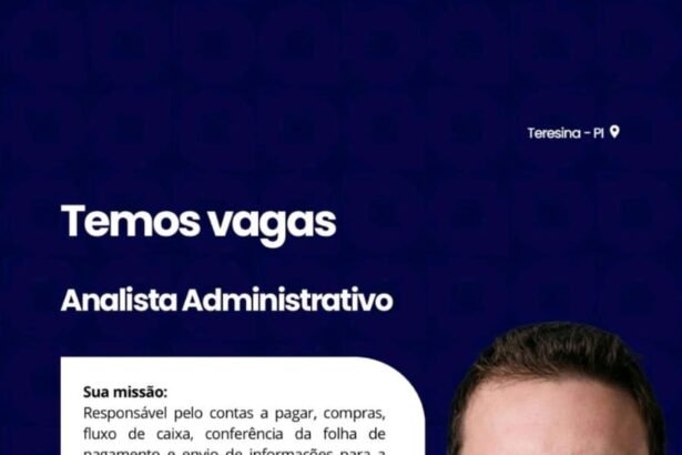 Vaga para Analista Administrativo