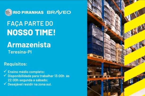 Vaga para Armazenista