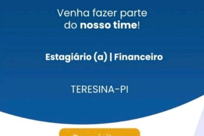 Vaga de Estágio para Financeiro