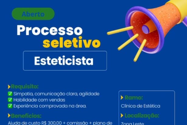 Vaga para Esteticista