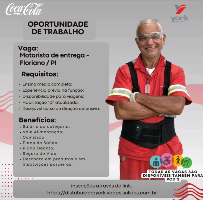 Vaga para Motorista de Entrega em Floriano