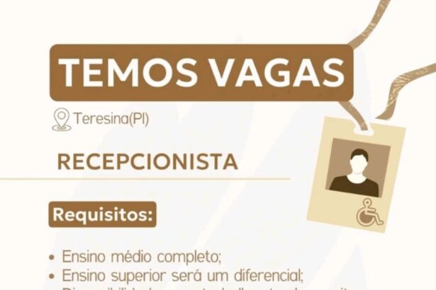 Vagas para Recepcionista