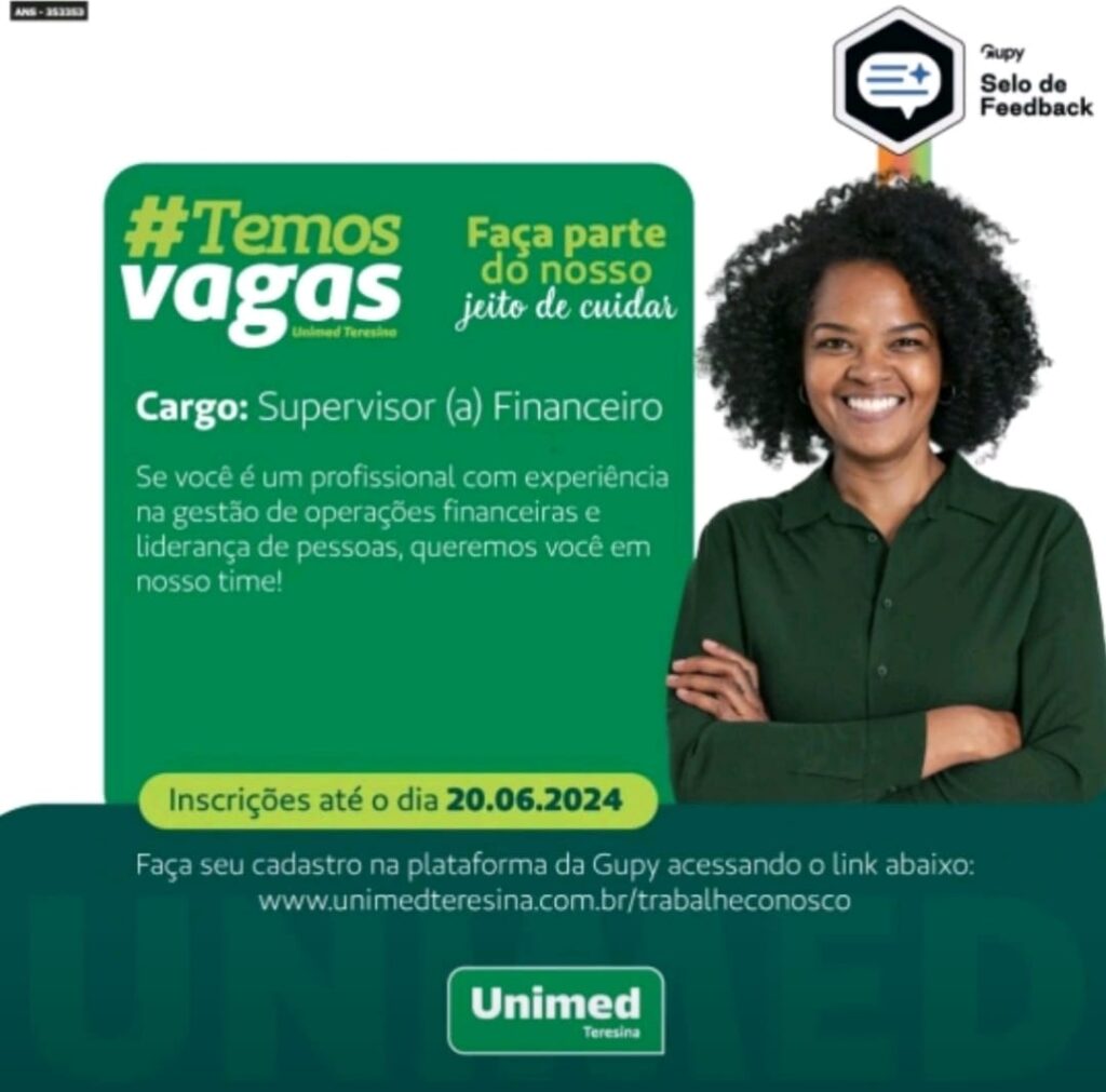 Vaga para Supervisor(a) Financeiro