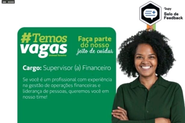 Vaga para Supervisor(a) Financeiro