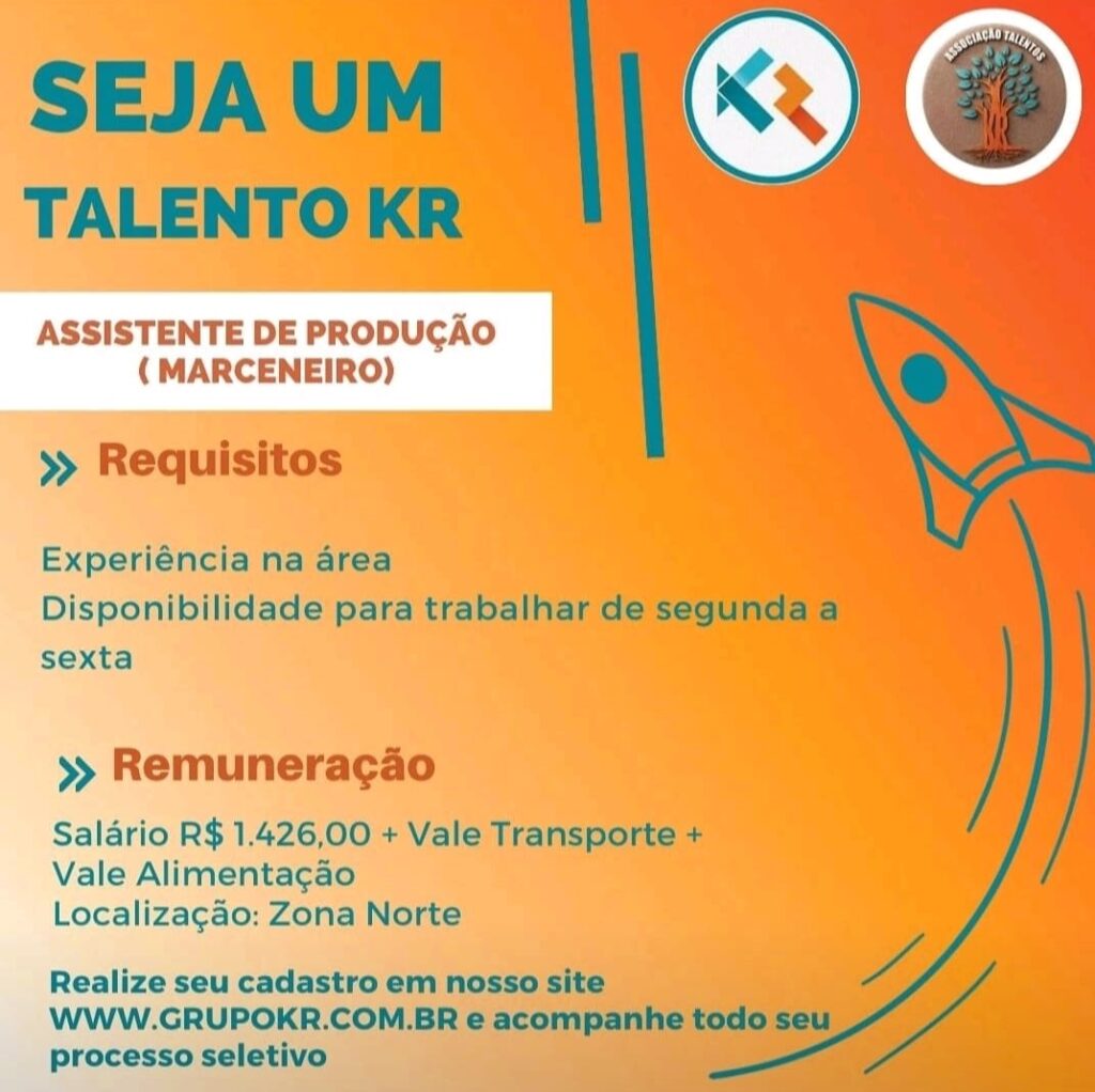 Vaga para Assistente de Produção