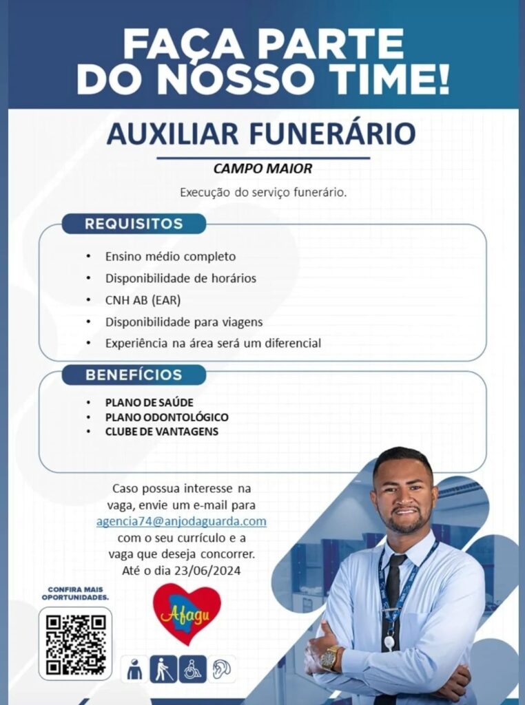 Vaga para Auxiliar Funerário