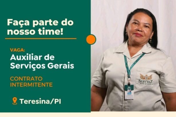 Vaga para Auxiliar de Serviços Gerais