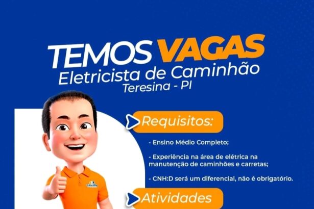 Vaga para Eletricista de Caminhão