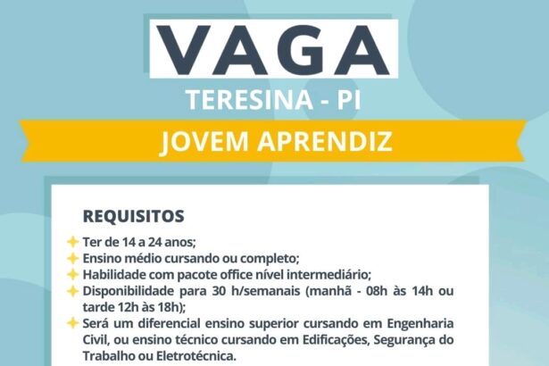 Vaga para Jovem Aprendiz