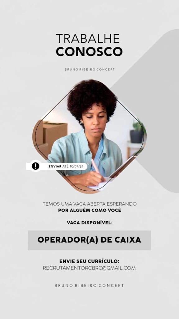 Vaga para Operador(a) de Caixa