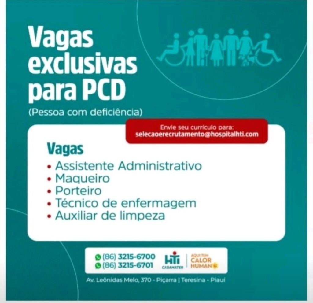 Vaga para PCD