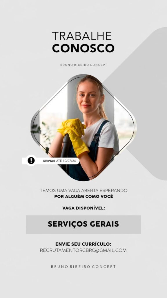 Vaga para Serviços Gerais