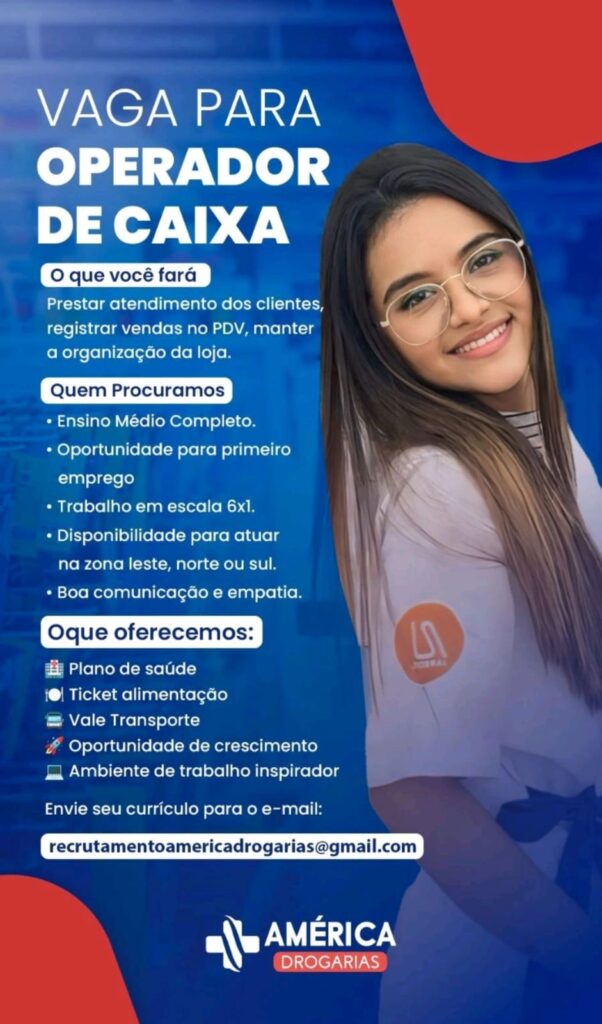 Vaga para Operador de Caixa