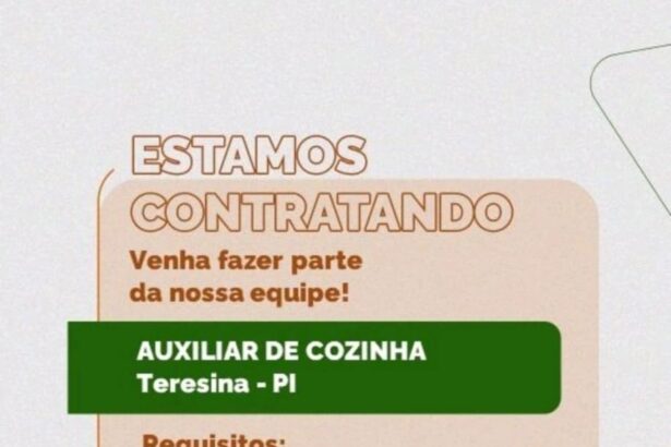 Vaga para Auxiliar de Cozinha