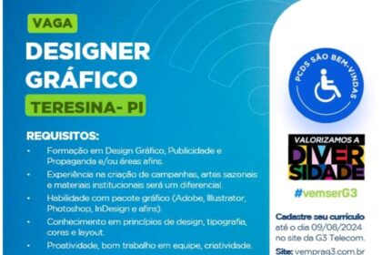 Vaga para Designer Gráfico