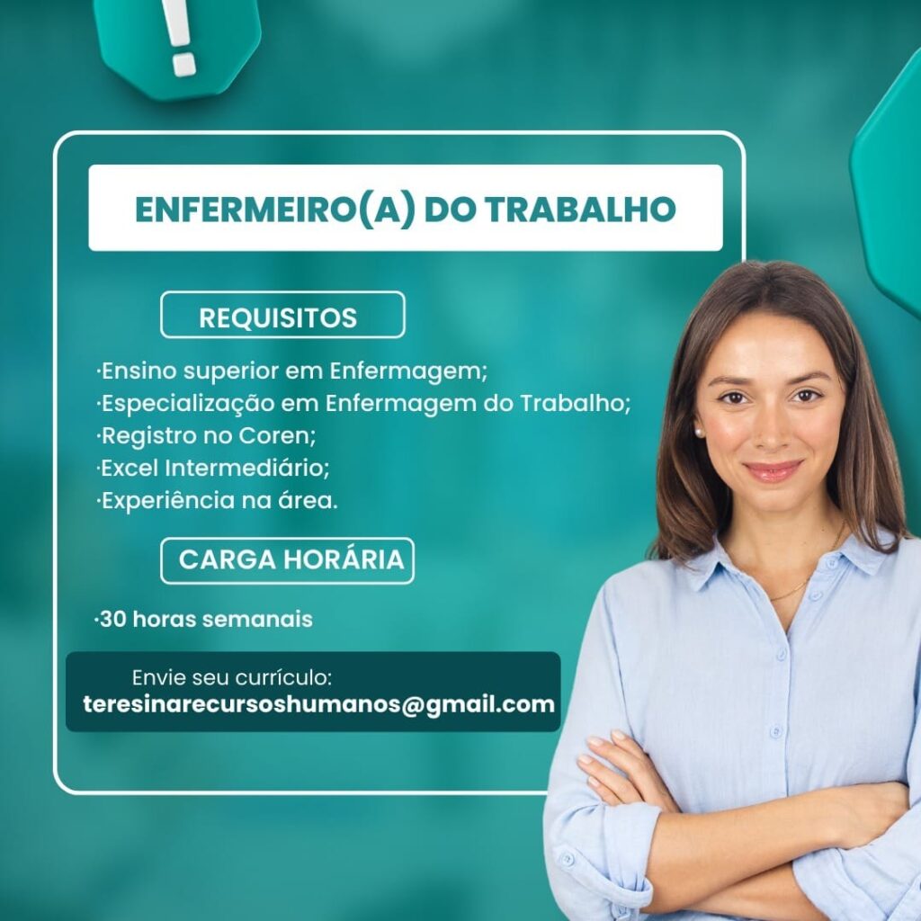 Vaga para Enfermeiro(a) do Trabalho