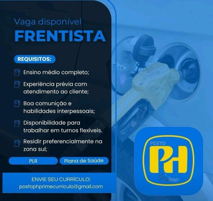 Vaga para Frentista