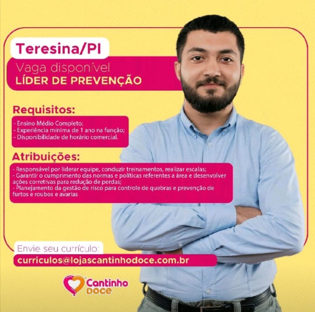 Vaga para Líder de Prevenção 