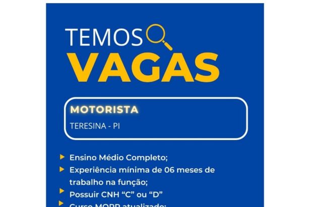Vaga para Motorista
