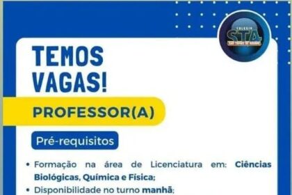 Vaga para Professor(a)