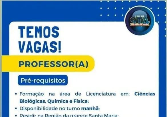 Vaga para Professor(a)