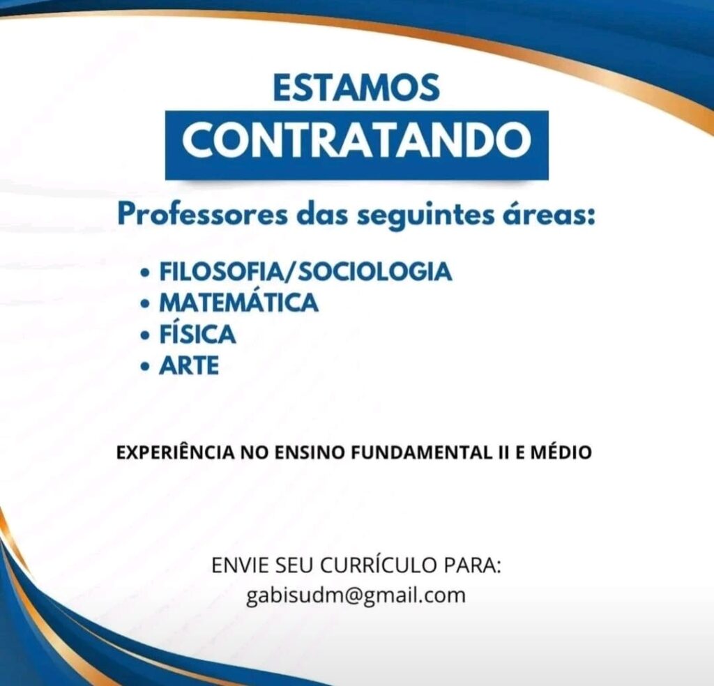 Vaga para Professores