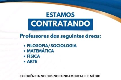 Vaga para Professores