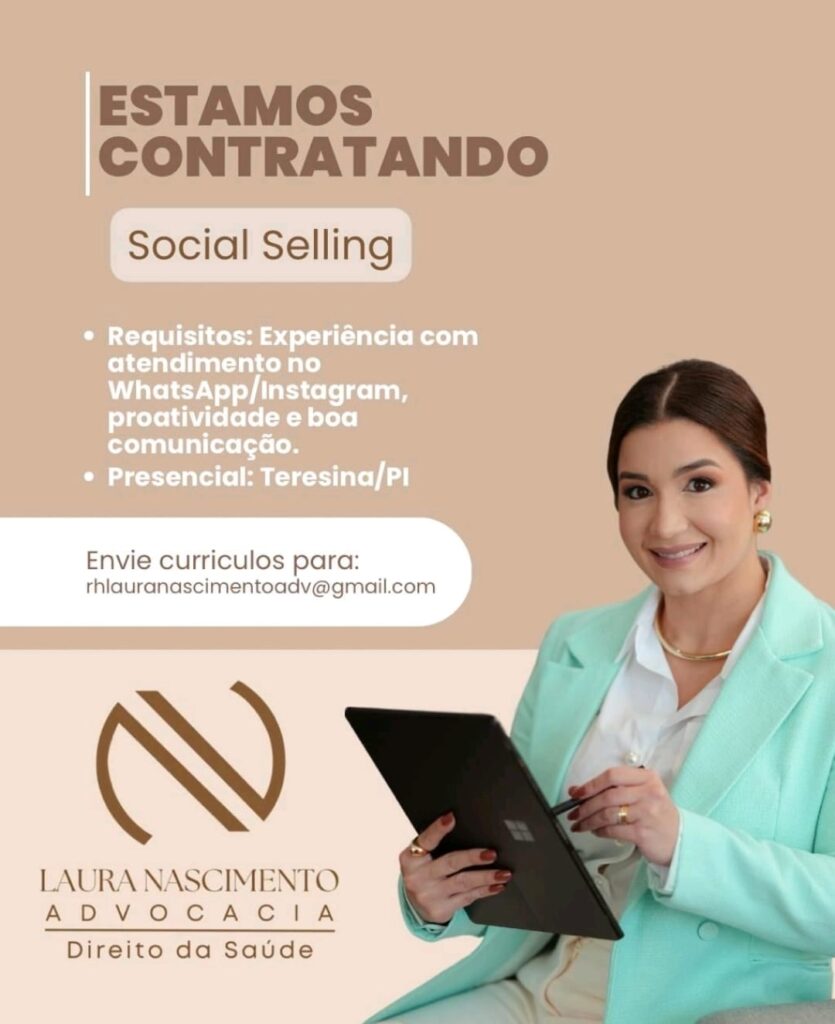 Vaga para Social Selling