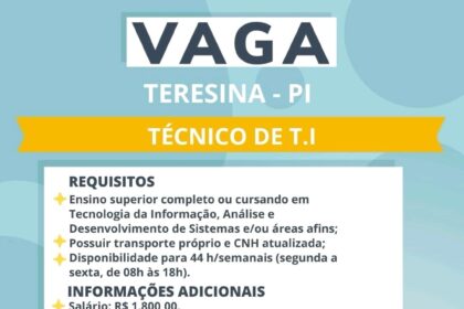 Vaga para Técnico de T.I