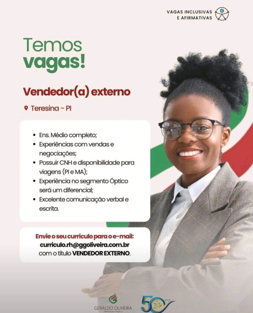 Vaga para Vendedor(a) Externo