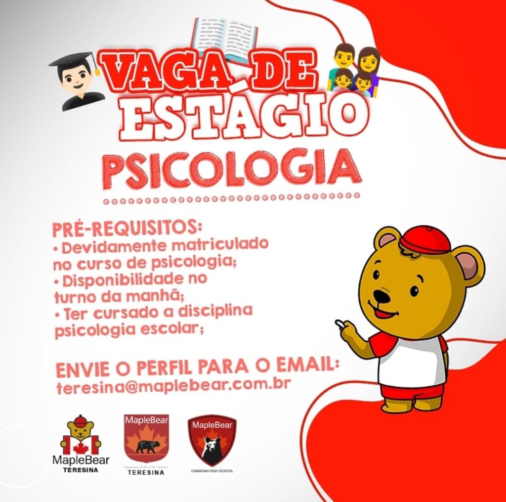 Vaga de Estágio para Psicologia