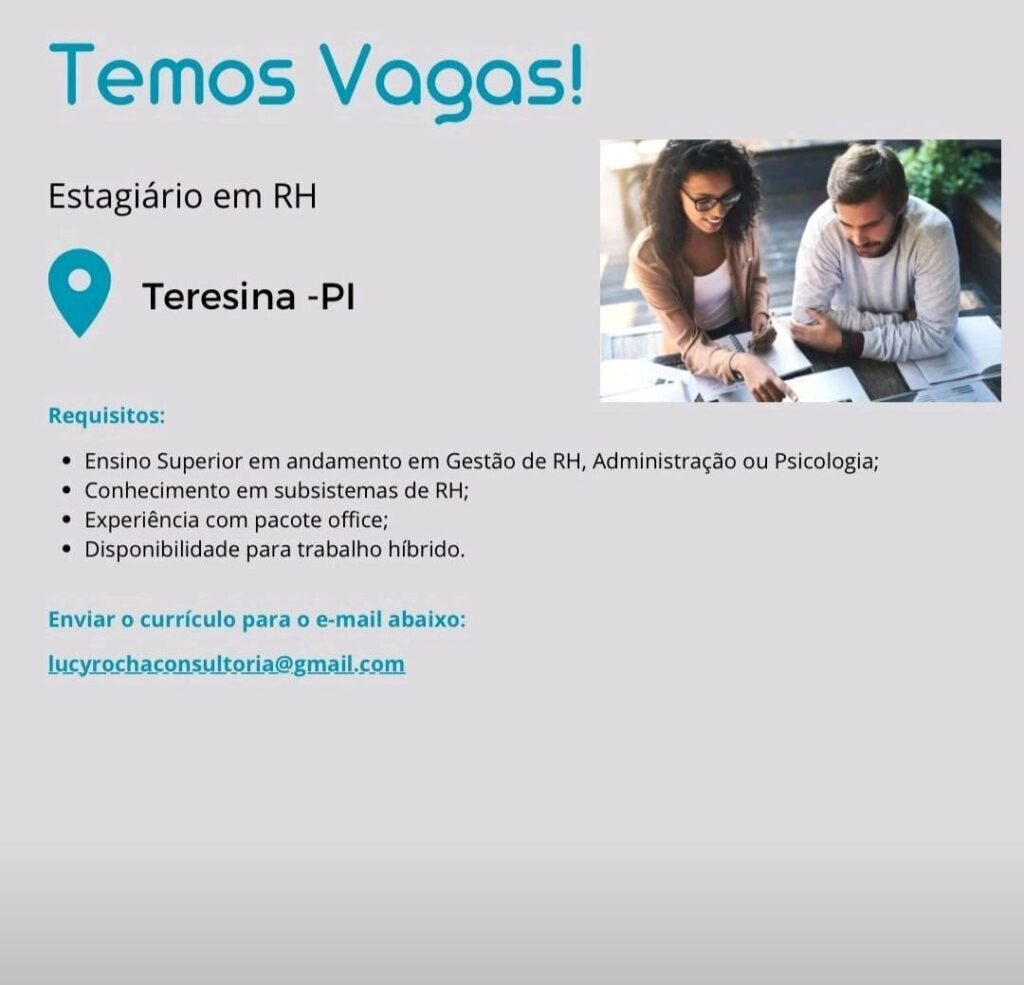 Vaga de Estágio para RH