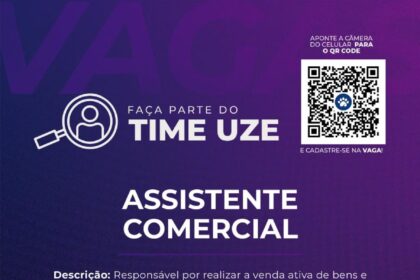 Vaga para Assistente Comercial