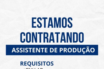 Vaga para Assistente de Produção