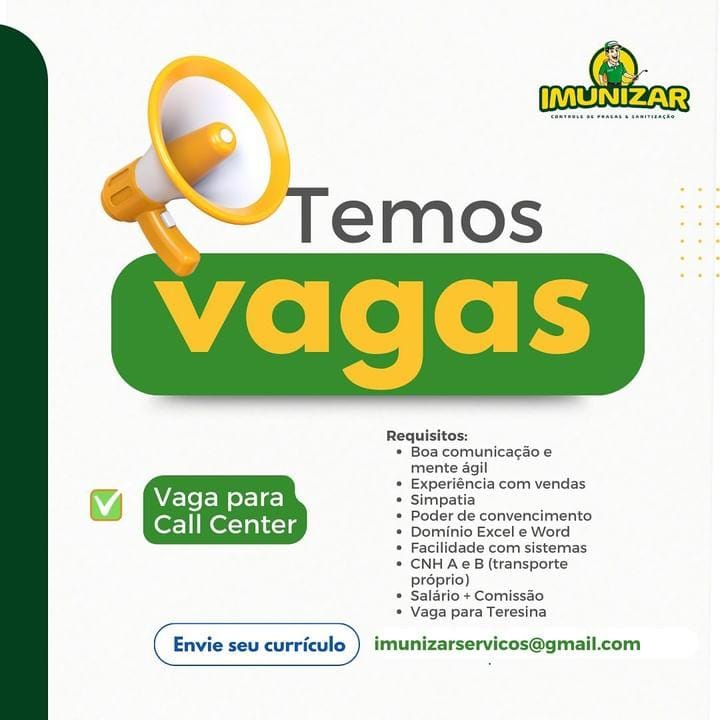 Vaga para Call Center