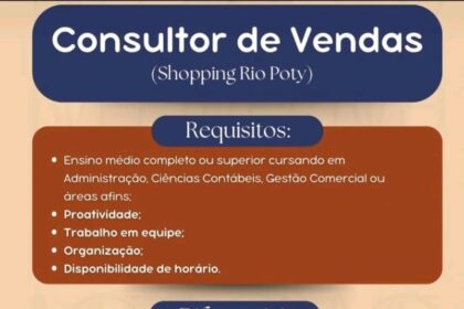 Vaga para Consultor de Vendas