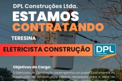 Vaga para Eletricista Construção