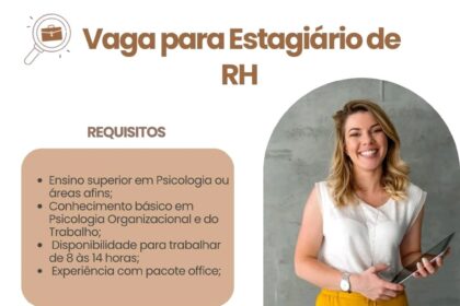 Vaga para Estágio de RH