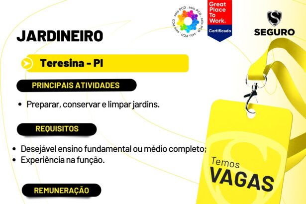 Vaga para Jardineiro