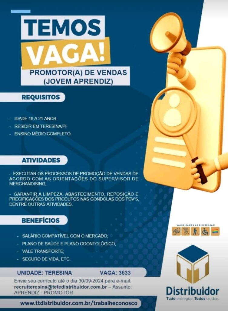 Vaga para Jovem Aprendiz