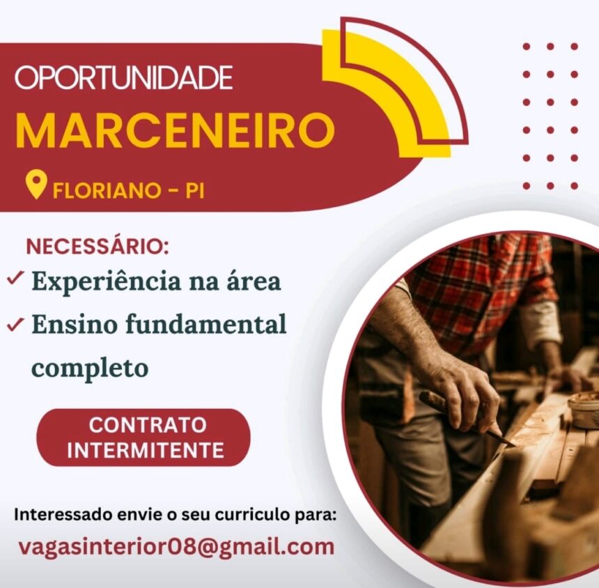 Vaga para Marceneiro