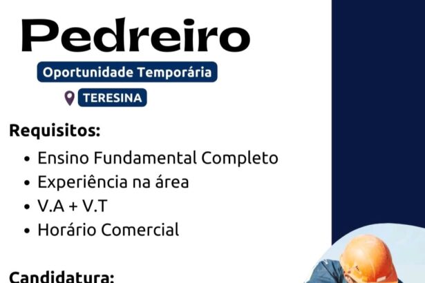 Vaga para Pedreiro